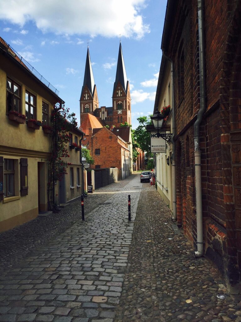 Ein Blick auf die Klosterkirche in Neuruppin.