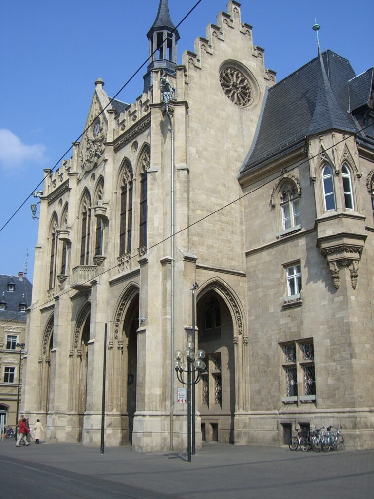 Das Rathaus in Erfurt.