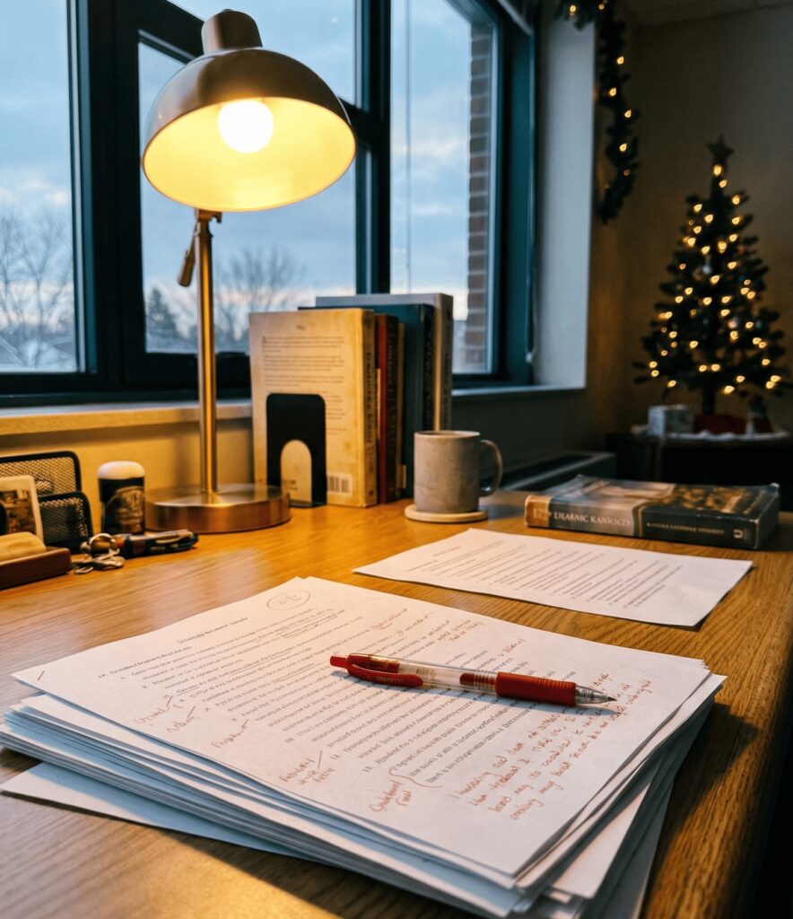 Ein Arbeitsplatz im Home Office.
